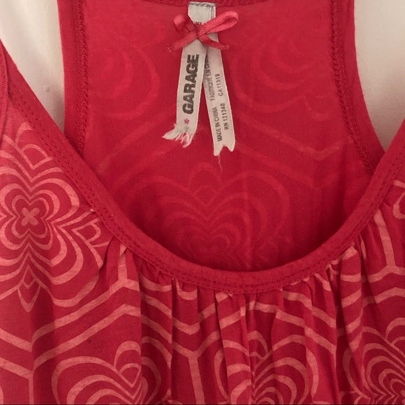 Garage Patterned Racer Back Tank - Picture 4 of 4